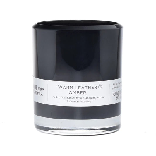 Warm Leathered Amber 12Oz 2-Wick Candle