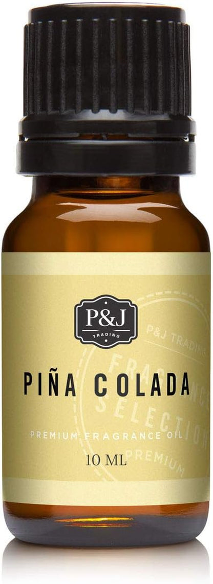 P&J Fragrance Oil | Pina Colada Oil 10Ml - Candle Scents for Candle Making, Freshie Scents, Soap Making Supplies, Diffuser Oil Scents